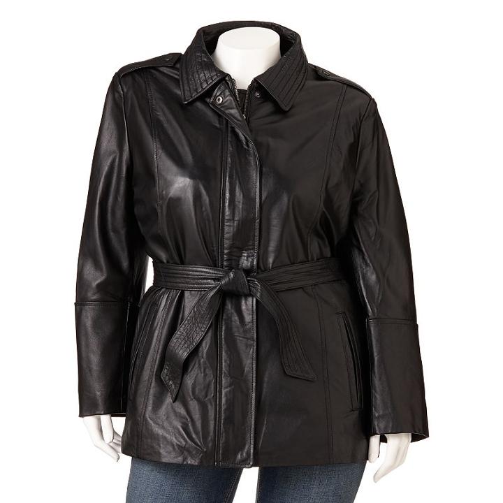 Excelled, Plus Size Leather Coat - Women's, Size: 1xl, Black