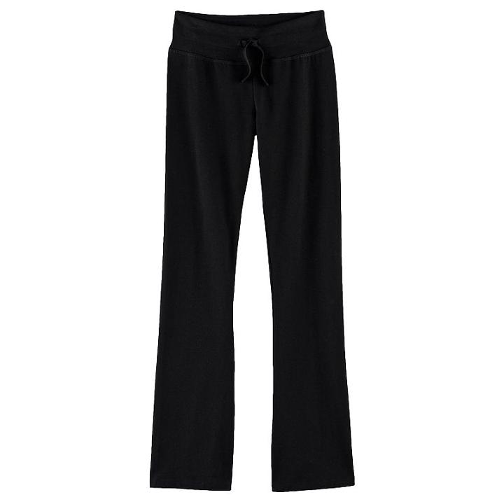 Girls 7-16 & Plus Size So&reg; Yoga Skinny Bootcut Pants, Size: 18 1/2, Black