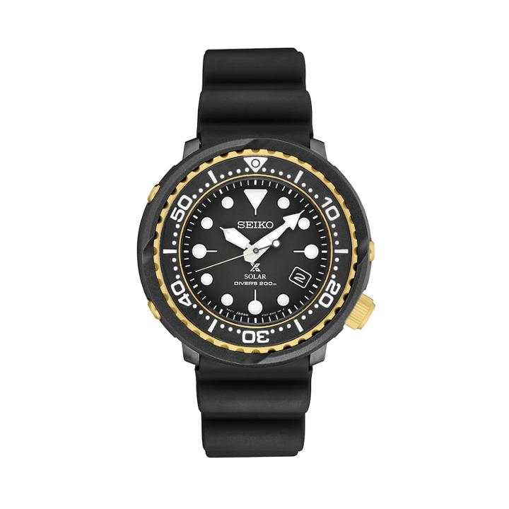 Seiko Men's Prospex Solar Dive Watch - Sne498, Size: Large, Black