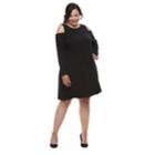 Plus Size Apt. 9&reg; Cold Shoulder Dress, Women's, Size: 3xl, Black