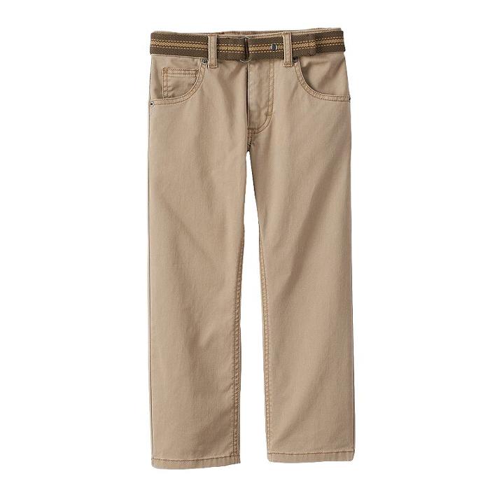 Boys 4-7x Lee Slim-fit Twill Pants, Boy's, Size: Medium (6), Beig/green (beig/khaki)
