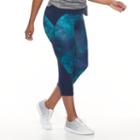 Plus Size Tek Gear&reg; Performance Colorblocked Capris, Women's, Size: 3xl, Dark Blue