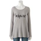 Women's Apt. 9&reg; Inspire Graphic Tunic, Size: Xl, Black