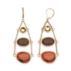 Gs By Gemma Simone Rocks And Minerals Collection Cinnabar Drop Earrings, Women's, Multicolor