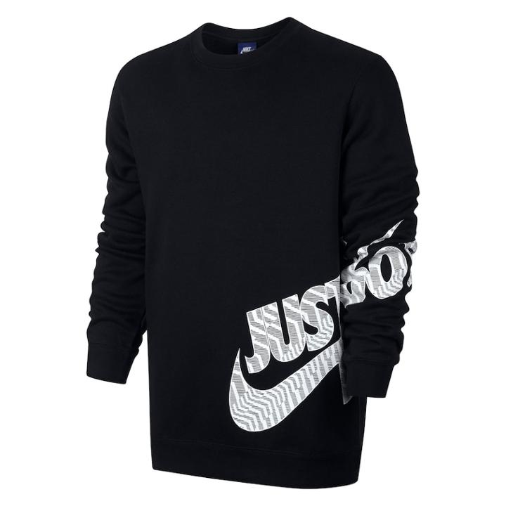 Men's Nike Logo Sweatshirt, Size: Large, Grey (charcoal)
