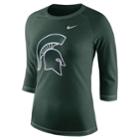 Women's Nike Michigan State Spartans Champ Drive Tee, Size: Small, Green