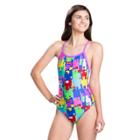 Women's Dolfin Winners V-2 Open-back One-piece Swimsuit, Size: 22 Comp, Game