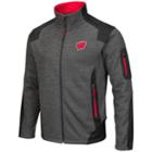 Men's Campus Heritage Wisconsin Badgers Double Coverage Jacket, Size: Medium, Black