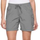 Women's Columbia Amberley Stream Cargo Shorts, Size: Small, Dark Grey