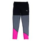 Girls 4-6x Puma Colorblocked Leggings, Girl's, Size: 4, Black