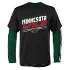 Boys 8-20 Minnesota Wild First Line Tee Set, Size: M 10-12, Black