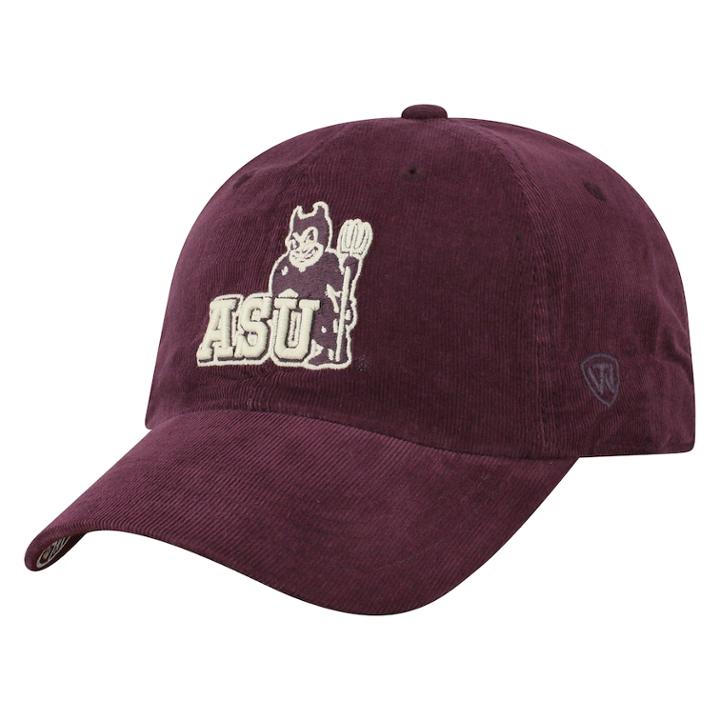 Adult Top Of The World Arizona State Sun Devils Artifact Adjustable Cap, Men's, Dark Red