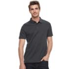 Men's Apt. 9&reg; Regular-fit Soft Touch Stretch Interlock Polo, Size: Small, Grey