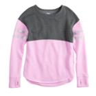 Girls 7-16 & Plus Size So&reg; Colorblock Fleece Crew Pullover, Size: 14, Lt Purple
