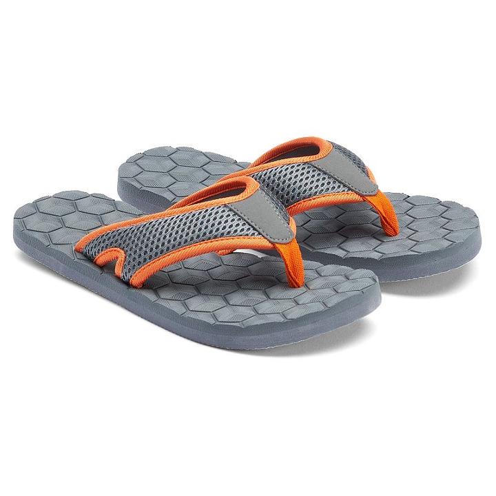 Boys Tek Gear&reg; Mesh Flip-flops, Boy's, Size: 7, Drk Orange