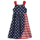 Girls 4-10 Jumping Beans&reg; Americana Cinched Strap Tulip Dress, Girl's, Size: 8, Blue