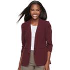 Women's Apt. 9&reg; Long Blazer, Size: Xxl, Red