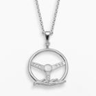 Insignia Collection Nascar Matt Kenseth Sterling Silver Steering Wheel Pendant, Adult Unisex, Size: 18, Grey