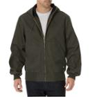 Men's Dickies Sanded Duck Thermal Lined Hooded Jacket, Size: Xxl, Brt Green