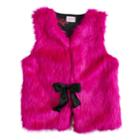 Girls 7-16 Jojo Siwa Faux Fur Vest, Size: Medium, Pink