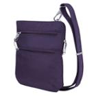 Travelon Anti-theft Classic Slim Crossbody Bag, Adult Unisex, Purple