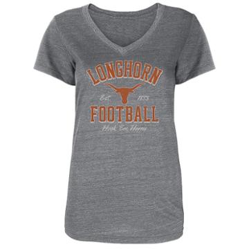 Women's Texas Longhorns Everly Tee, Size: Large, Grey