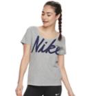 Women's Nike Dry Training Graphic T-shirt, Size: Xl, Grey