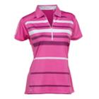 Plus Size Nancy Lopez Shock Short Sleeve Golf Polo, Women's, Size: 3xl, Dark Pink