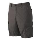 Men's Apt. 9&reg; Modern-fit Solid Poplin Cargo Shorts, Size: 32, Grey