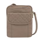 Travelon Anti-theft Signature Quilted Slim Pouch, Women's, Beig/green (beig/khaki)