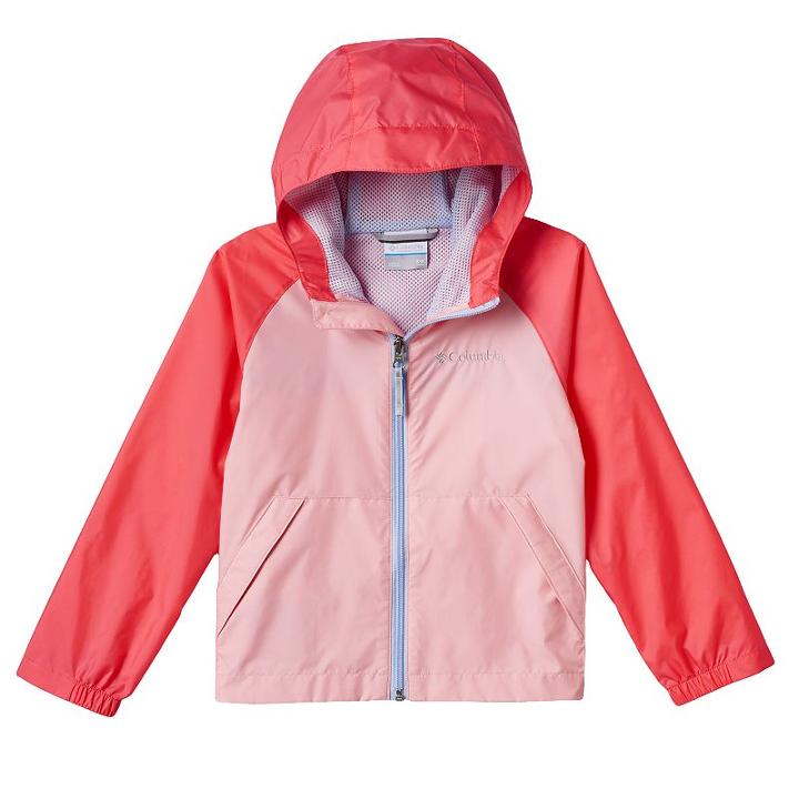 Girls 4-18 Columbia Lightweight Rain Jacket, Girl's, Size: Xl (18), Light Pink