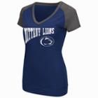 Women's Campus Heritage Penn State Nittany Lions First Base V-neck Tee, Size: Large, Blue Other
