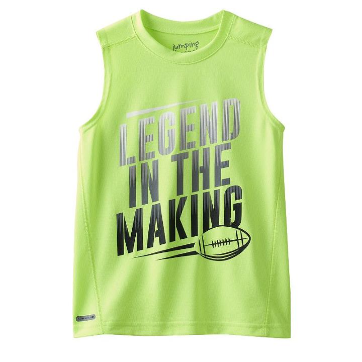 Boys 4-10 Jumping Beans&reg; Textured Muscle Tee, Boy's, Size: 6, Brt Yellow