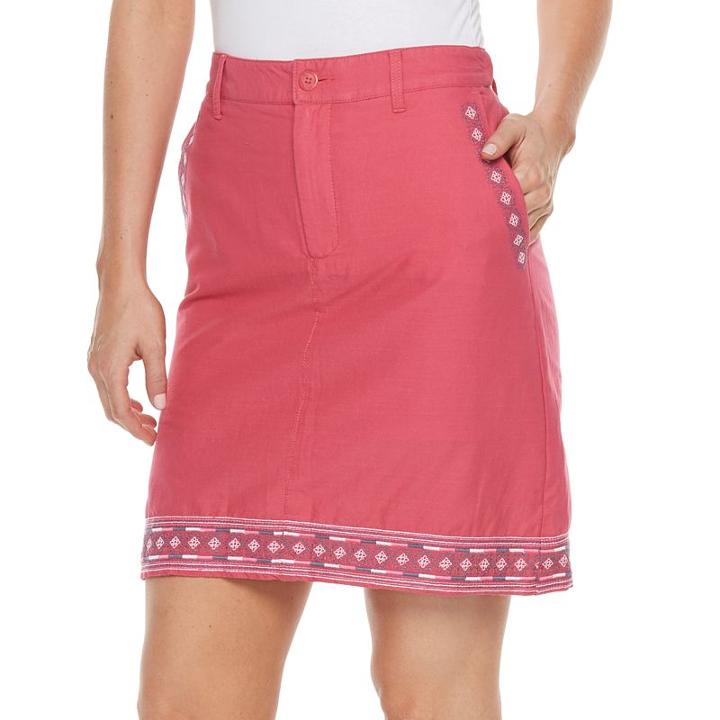 Women's Croft & Barrow&reg; Novelty Skort, Size: 12, Brt Red