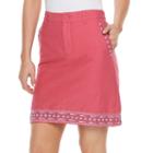 Women's Croft & Barrow&reg; Novelty Skort, Size: 12, Brt Red