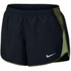 Women's Nike Dry Reflective Running Shorts, Size: Large, Grey (charcoal)