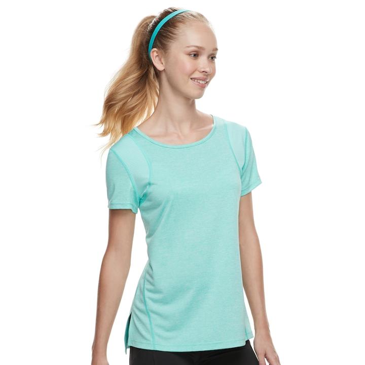 Women's Tek Gear&reg; Base Layer Short Sleeve Tee, Size: Medium, Lt Green