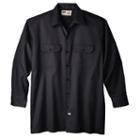Big & Tall Dickies Original-fit Work Shirt, Men's, Size: 4xlt, Black