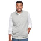 Big & Tall Croft & Barrow&reg; Classic-fit Outdoor Fleece Vest, Men's, Size: 3xl Tall, Med Grey