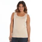 Plus Size Sonoma Goods For Life&trade; Layering Tank, Women's, Size: 1xl, Med Beige