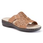 Croft & Barrow&reg; Women's Cutout Slide Sandals, Size: 9, Brown