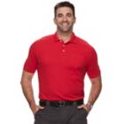 Big & Tall Croft & Barrow&reg; Classic-fit Easy-care Pique Performance Pocket Polo, Men's, Size: 4xlt, Red