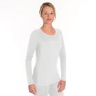 Women's Snow Angel Luxe Lace Scoopneck Base Layer Top, Size: Xlrg Av/rg, White
