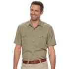 Big & Tall Croft & Barrow&reg; Classic-fit Quick-dry Outdoor Button-down Shirt, Men's, Size: 3xl Tall, Green