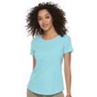 Women's Sonoma Goods For Life&trade; Essential Crewneck Tee, Size: Xxl, Med Blue