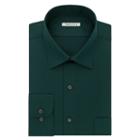 Big & Tall Van Heusen Regular-fit Solid Lux Sateen No-iron Spread-collar Dress Shirt, Men's, Size: 18.5-34/35, Green Oth