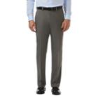 Men's Haggar&reg; Cool 18&reg; Pro Classic-fit Wrinkle-free Flat-front Expandable Waist Pants, Size: 36x29, Med Grey