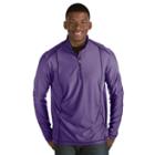 Men's Antigua Tempo Classic-fit Half-zip Pullover Sweater, Size: Xl, Drk Purple