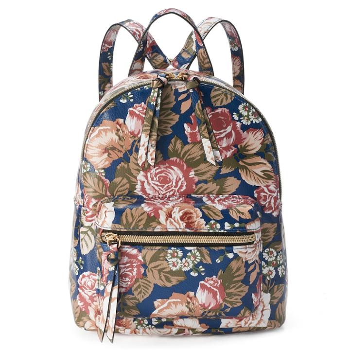 T-shirt & Jeans Floral Backpack, Women's, Pink Ovrfl