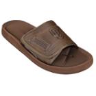 Adult Oklahoma Sooners Memory Foam Slide Sandals, Size: Medium, Brown
